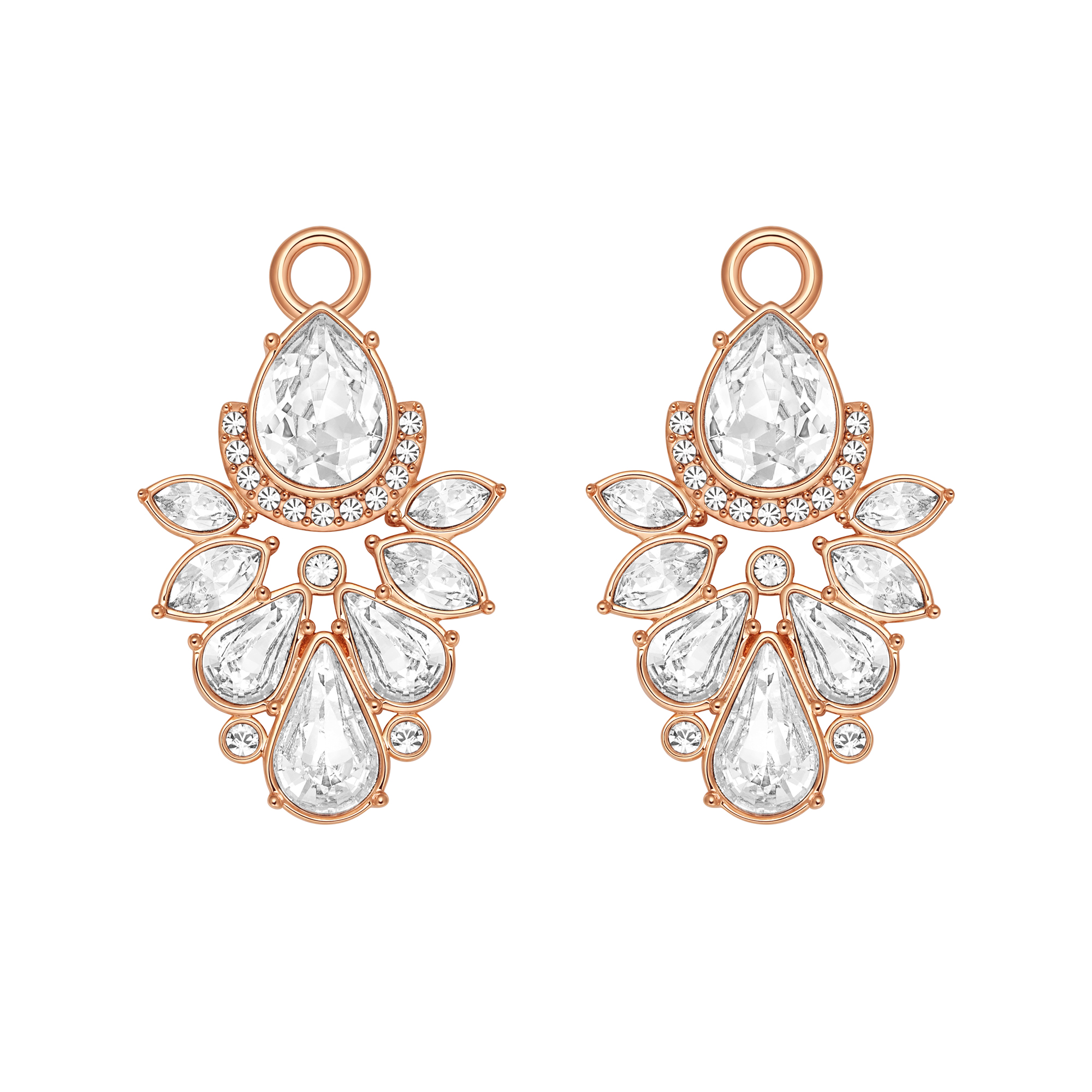Luana Drop Mix Charms Rose Gold Plated