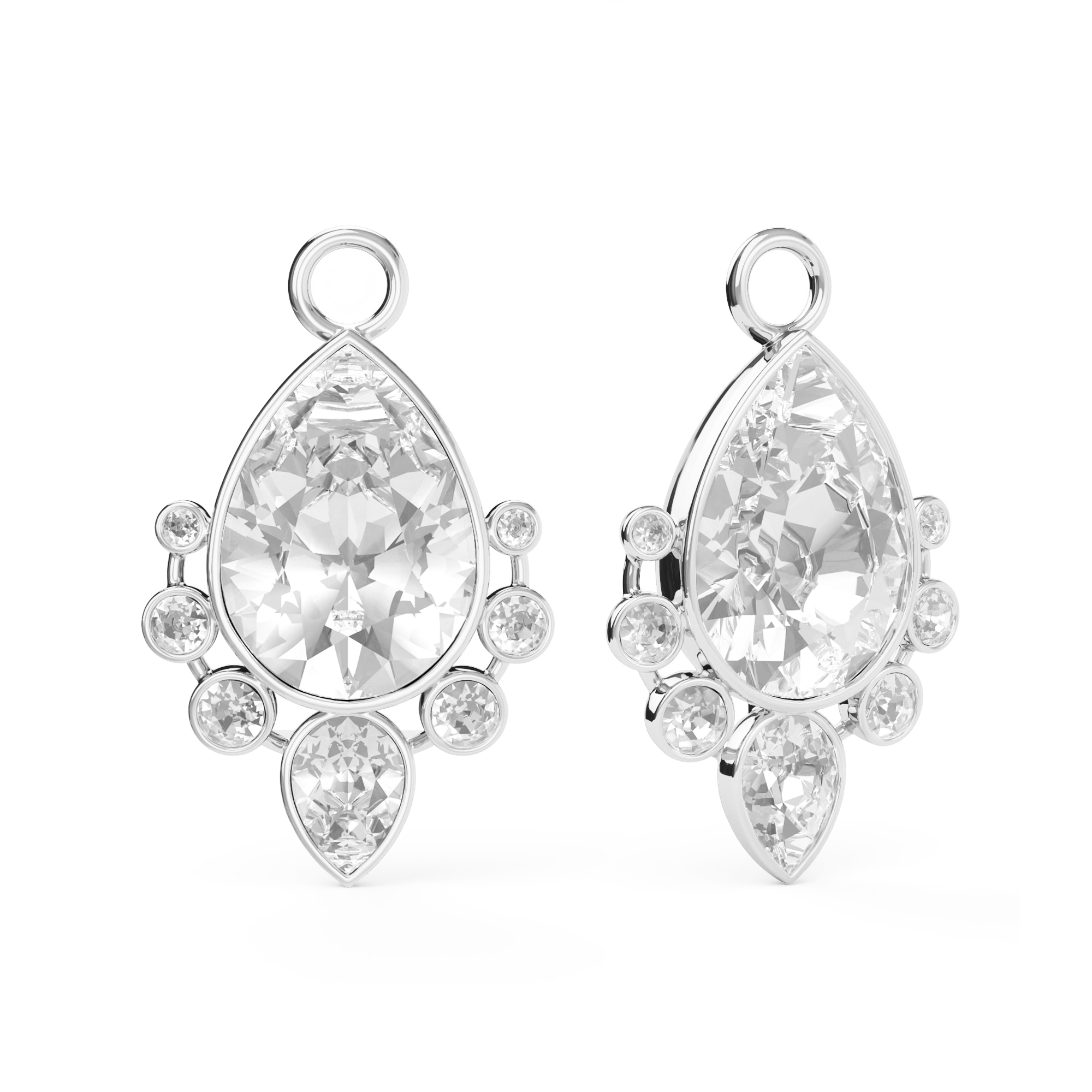 Valentina Drop Mix Charms Silver Plated