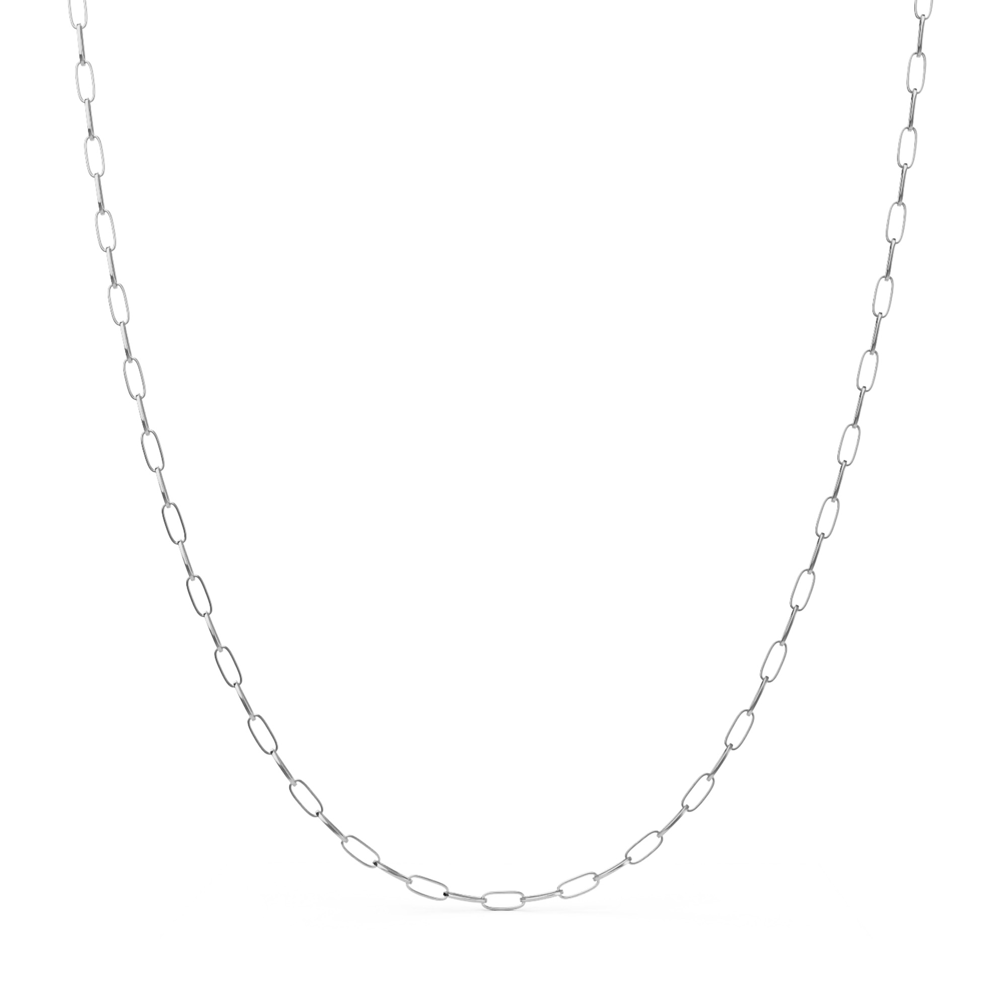 Cable Carrier Necklace Silver Plated