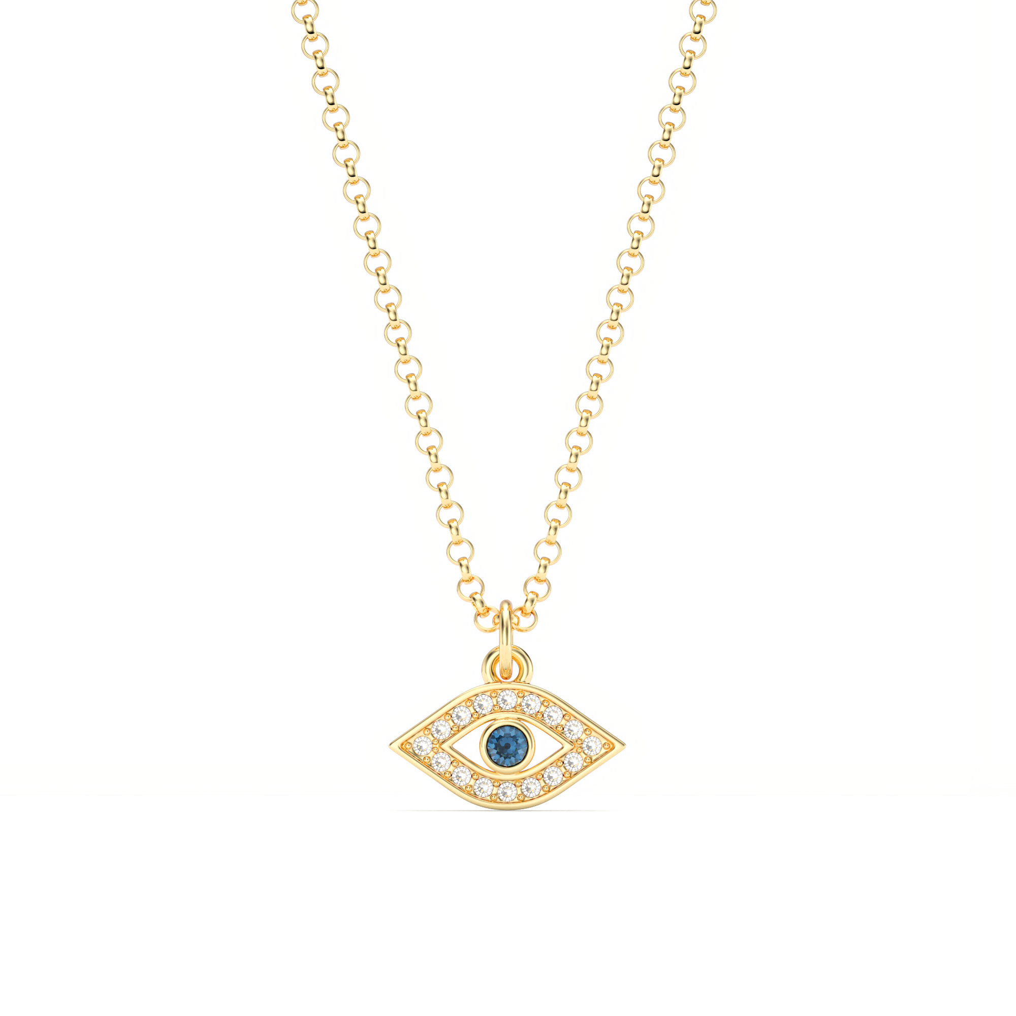 Evil Eye Pendant Montana Crystals Gold Plated